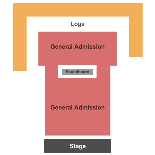 Reserved seating chart for House of Blues: orchestra, boxes, mezzanine, and balcony